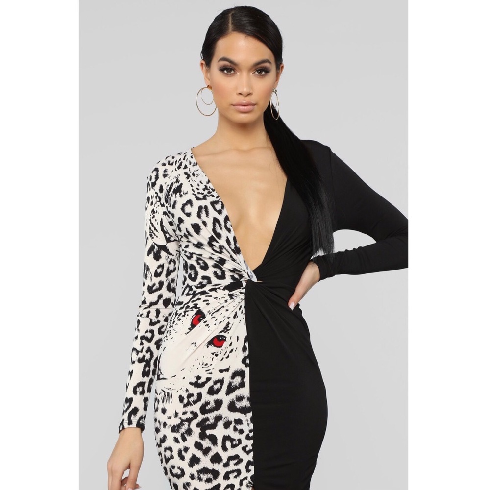 NWOT Leopard Dress - Picture 4 of 6
